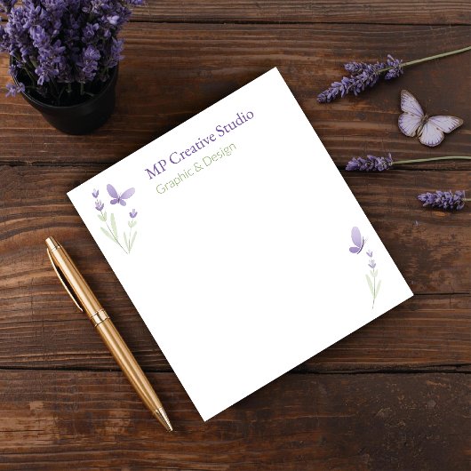 Lavender Business Branding Notizblock