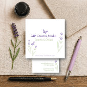 Lavender Business Branding Quadratische Visitenkarte