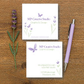 Lavender Business Branding Quadratische Visitenkarte