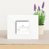 Lavender Business Branding Quadratischer Aufkleber