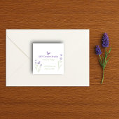 Lavender Business Branding Quadratischer Aufkleber