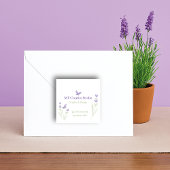 Lavender Business Branding Quadratischer Aufkleber
