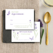 Lavender Business Branding Terminkarte