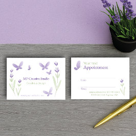 Lavender Business Branding Terminkarte