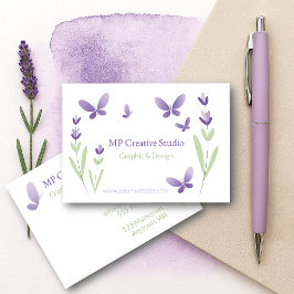 Lavender Business Branding Visitenkarte