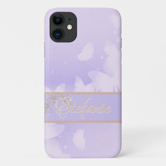 Lavender Butterflies Case-Mate iPhone Hülle (Rückseite)