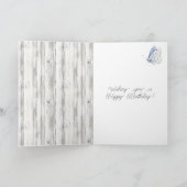 Lavender Butterfly Dreams Birthday Karte (Innenseite)
