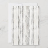 Lavender Butterfly Dreams Faux Wood Birthday Einladung (Rückseite)