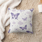 Lavender Butterfly Dreams Kissen (Decke)