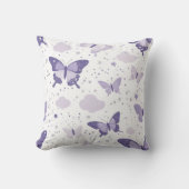 Lavender Butterfly Dreams Kissen (Vorderseite)