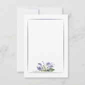 Lavender Calla Lilies Beileid Danke Karte (Rückseite)