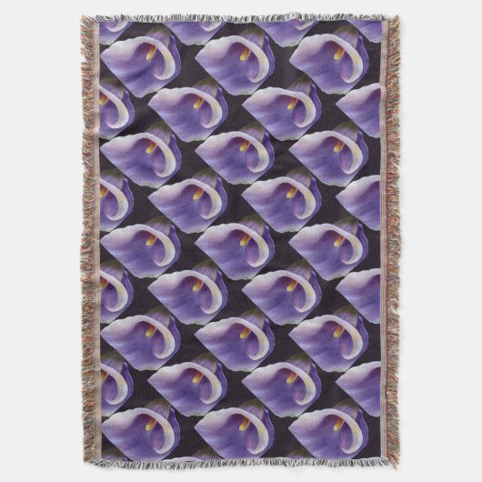Lavender Calla Lily Decke (Vorderseite Vertikal)
