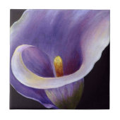 Lavender Calla Lily Fliese (Vorderseite)