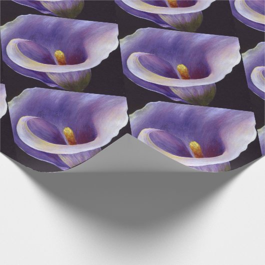 Lavender Calla Lily Geschenkpapier (Ecke)