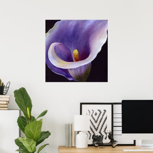 Lavender Calla Lily Poster (Heimbüro)