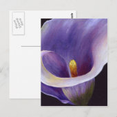 Lavender Calla Lily Postkarte (Vorne/Hinten)