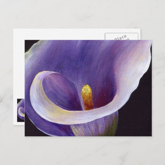 Lavender Calla Lily Postkarte (Vorne/Hinten)