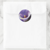 Lavender Calla Lily Runder Aufkleber (Tasche)