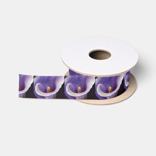 Lavender Calla Lily Satinband (Spule)