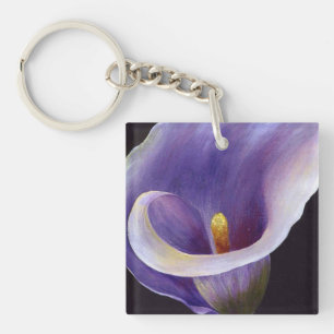 Lavender Calla Lily Schlüsselanhänger