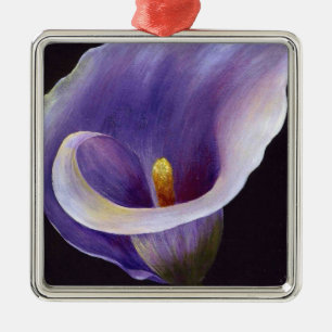 Lavender Calla Lily Silbernes Ornament
