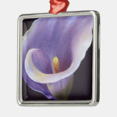 Lavender Calla Lily Silbernes Ornament (Links)