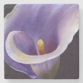 Lavender Calla Lily Steinuntersetzer (Vorderseite)