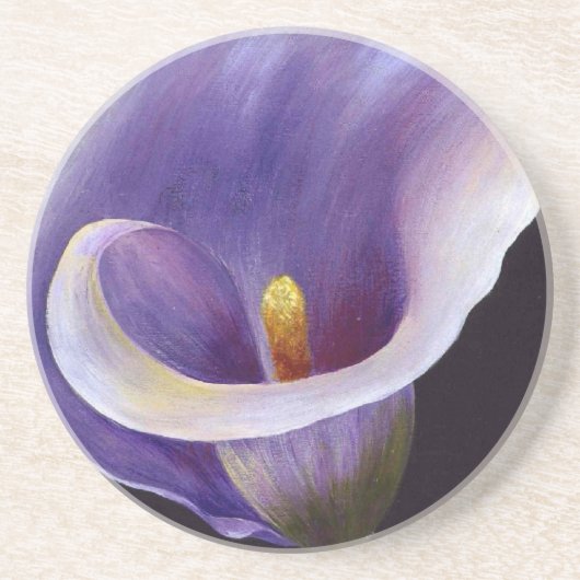 Lavender Calla Lily Untersetzer (Vorne)