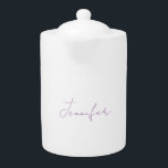 Lavender Calligraphy Elegant Schlichter Name<br><div class="desc">Suchen Sie eine schöne Kalligrafie mit einer ästhetischen Handschrift? Dieses einfache,  auffällige Design ist für Sie. Dieses Produkt beeindruckt sofort diejenigen,  die es sehen. Das feine und geschmackvolle Design spiegelt sofort die Qualität Ihrer Beziehung und Familie wider.</div>