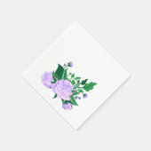 Lavender Camellias Serviette (Ecke)