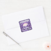 Lavender Candle Square Sticker (Umschlag)