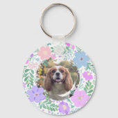 Lavender Cavalier King Charles Spaniel Custom Schlüsselanhänger (Rückseite)