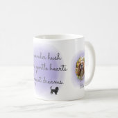 Lavender Cavalier King Charles Spaniel Eigenname Kaffeetasse (VorderseiteRechts)