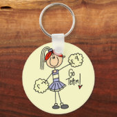 Lavender Cheerleader Tshirts und Geschenke Schlüsselanhänger (Vorderseite)