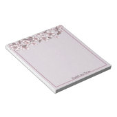 Lavender Cherry Blossom Personalisiert Notepad Notizblock (angewinkelt)