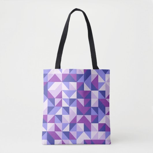 Lavender Chevrons Shuffle Tasche (Vorderseite)