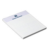 Lavender Chic Personalized Monogram Name Lined Notizblock (angewinkelt)