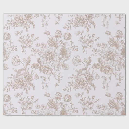 Lavender Chinoiserie-Geschenk Geschenkpapier (Flach)