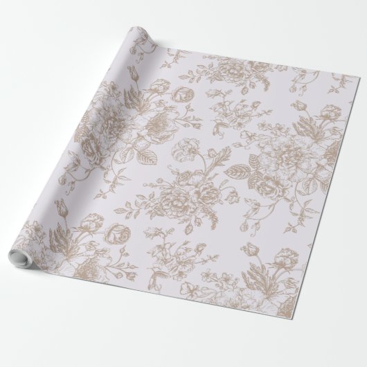 Lavender Chinoiserie-Geschenk Geschenkpapier (Ungerollt)