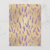 Lavender Chiyogami Postkarte (Vorderseite)