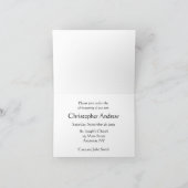 Lavender Christening Einladung (Innenseite)