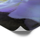 Lavender Clematis Blume Foto Malerei Poster (Ecke)