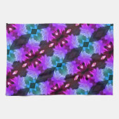 Lavender Clematis Blume in Trellis Geschirrtuch (Horizontal)