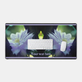 Lavender Clematis Blume in Trellis Personalisiert Schreibtischunterlage (Tastatur & Maus)