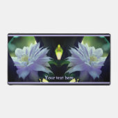 Lavender Clematis Blume in Trellis Personalisiert Schreibtischunterlage (Vorderseite)