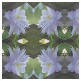 Lavender Clematis Blume in Trellis Stoff