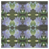 Lavender Clematis Blume in Trellis Stoff (Muster)