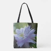 Lavender Clematis Blume in Trellis Tasche (Rückseite)