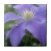 Lavender Clematis Blume Nature Fliese (Vorderseite)