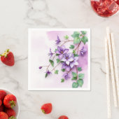 Lavender Clematis Weinroute Mendrisiotto Serviette (Beispiel)
